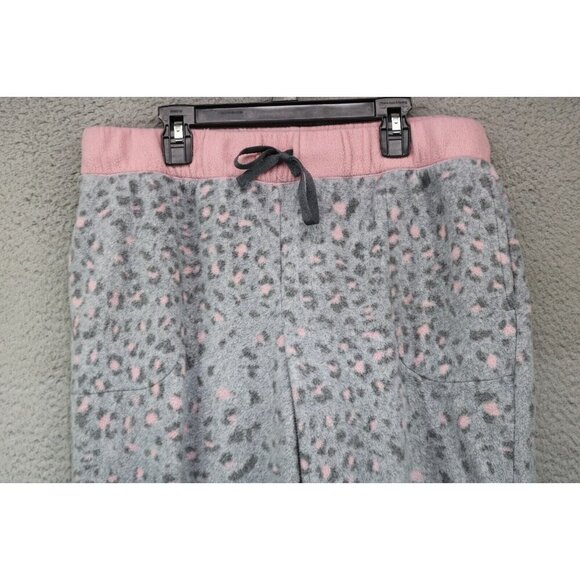 Cuddl Duds Fleece w/Stretch Thick Pajama Set-Size Medium-Drawstring-Pockets - Picture 5 of 16